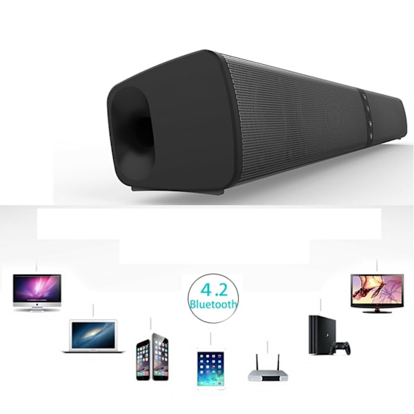 Bluetooth Soundbar TV Hjemmehøyttalersystem Trådløs Subwoofer 3D Surround Sound