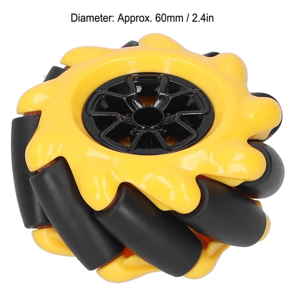 Mecanum Hjul OmniDirectional Smart Robot Bil Dele Tilbehør DIY Legetøj Komponenter 60mm(1 Par )