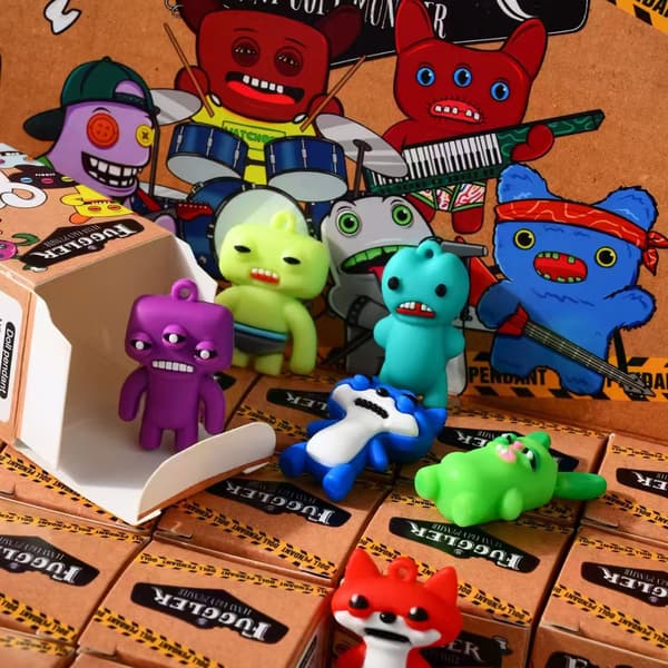 Sød Monster Vedhæng Nøglering Dukke Blind Box (24-pak)