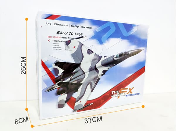 SU-35 RC Fjärrkontroll Flygplan 2.4G Fighter Med Lampa