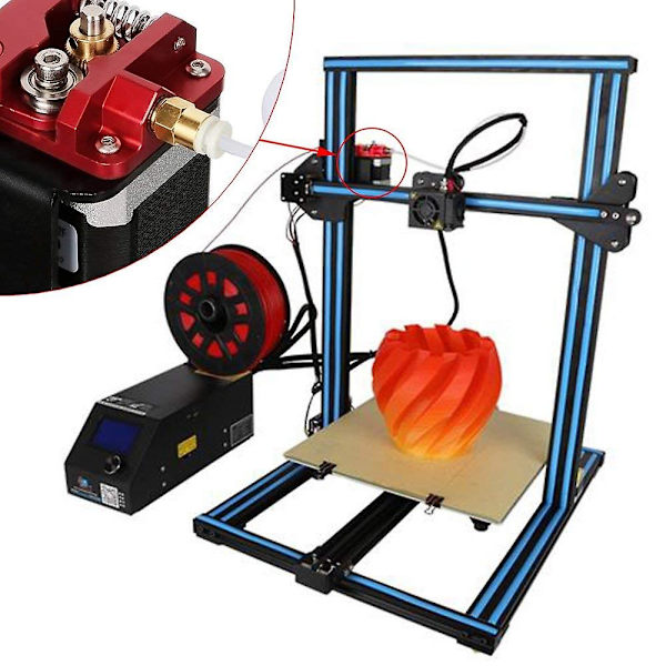 Uppgraderad Mk8 Extruder Aluminium Drive Feed Ersättning 3d Skrivare Extruder Kit för -10,-10s,-10 S4