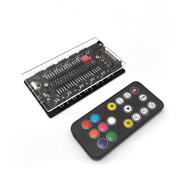 ARGB 5V 3-stifts splitterhubb PWM temperaturkontroll och synkronisering för PC-fläkt och LED-remsa fjärrkontroll