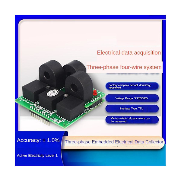 Trefas Rs485-mätare Solenergiövervakningssystem Miniatyrmeter Ny energiladdningsstapelmätare, 50a