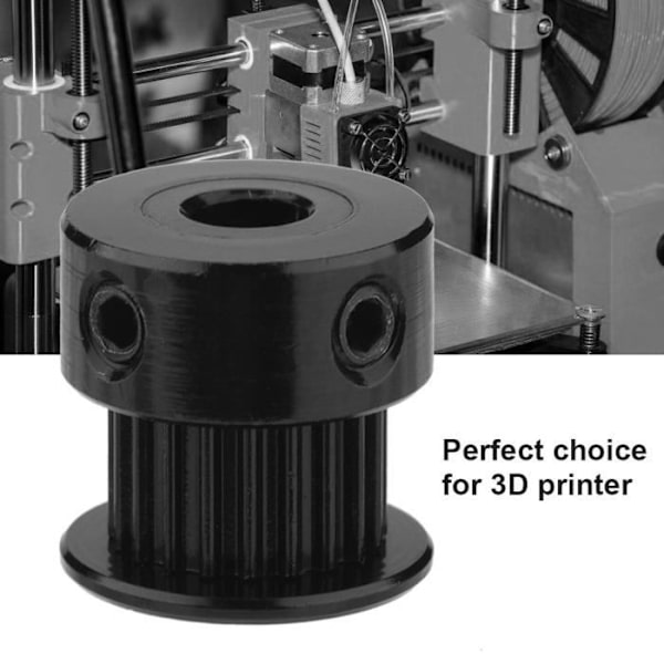 HURRISE Synkron Trækskive 5stk 6mm Bredde 2GT Aluminium Knast Trækskive Gear 20 Computer Printer