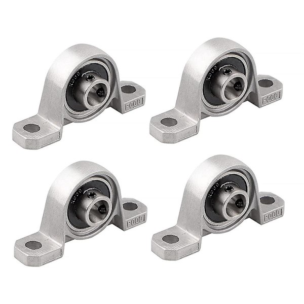 4 stk lagerhus Flenslager 10mm KP000 Kulelagerblokk Kulelagerhus for reservedeler til 3D-skrivere