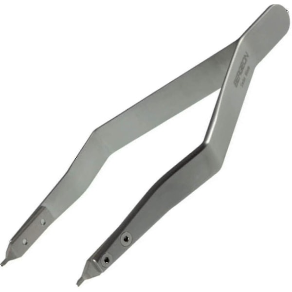 Bergeon 7825 Metal Remstikpliers til Urremme, Fjederstangspliers, Rustfrit Stål, Ergonomisk, Sølv