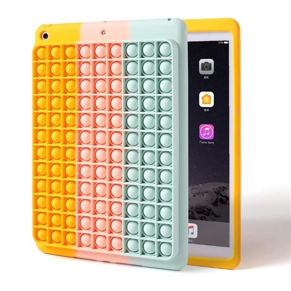 Etui med Pop it-leke for iPad 10.2\", Regnbue