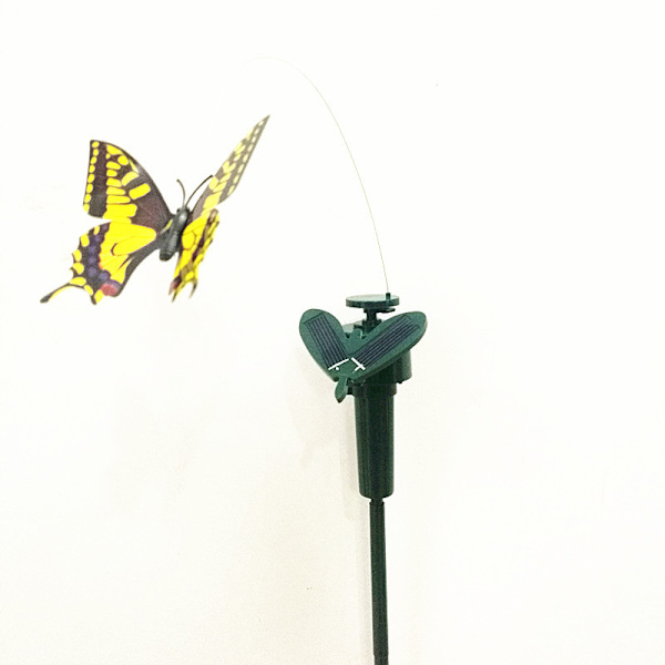 Solcelledrevet dansende flagrende sommerfugle flyvende kolibri haveplanter blomster pæl haveplæneindretning mix farve Mix Color Butterfly