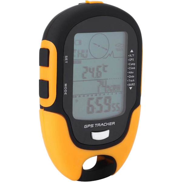 Multifunktionell digital barometrisk höjdmätare kompass väderprognos GPS navigationsmottagare handhållen USB uppladdningsbar termometer hygrometer