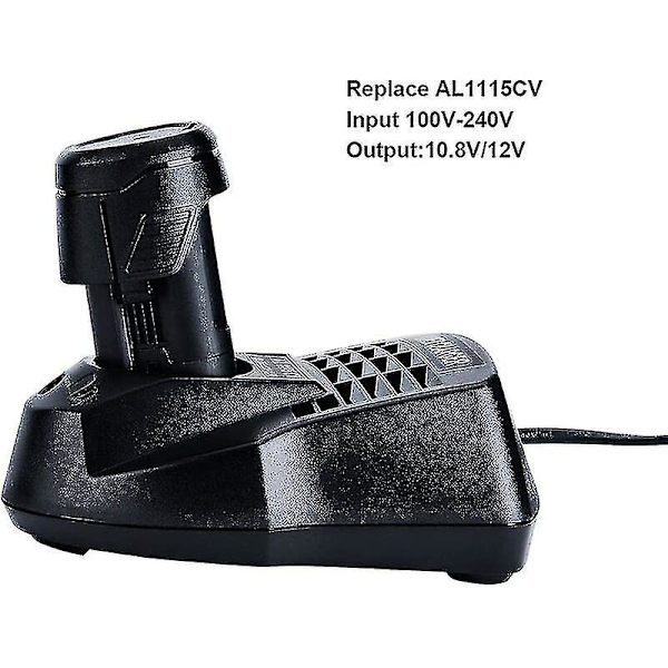 Al1115cv 10.8v 12v 1.5a Litiumjonbatteriladdare Strömförsörjning för Bosch Li-ion Borr/Skruvdragare Bc430 Bc330, 2 607 336 996 Bat411 Bat412a Lo-ron