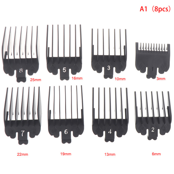 TG 8/10 stk. Hårklipper Guide Limit Comb Trimmer Beskyttelsesbeslag 8 stk.