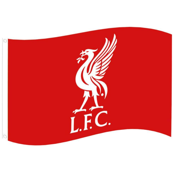 Liverpool FC -lippu, yksi koko, punainen Ed One Size