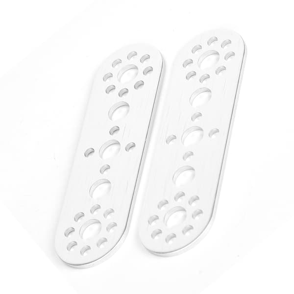 2 aluminiumsplater med 5 hull tilpasset Tetrixrobotics robottilbehør
