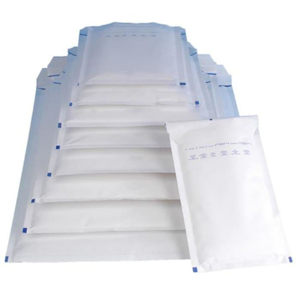 MASTERIN A/11 Vadderade kuvert / Luftbubbelpåse 100x165 mm 200st (BT) Vit white