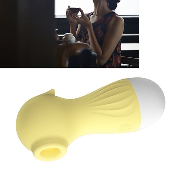 Kvindelig Massager Havhest Formet Stærk Sugning Stærk Vibration Kvindelig Massager Pinde Gul