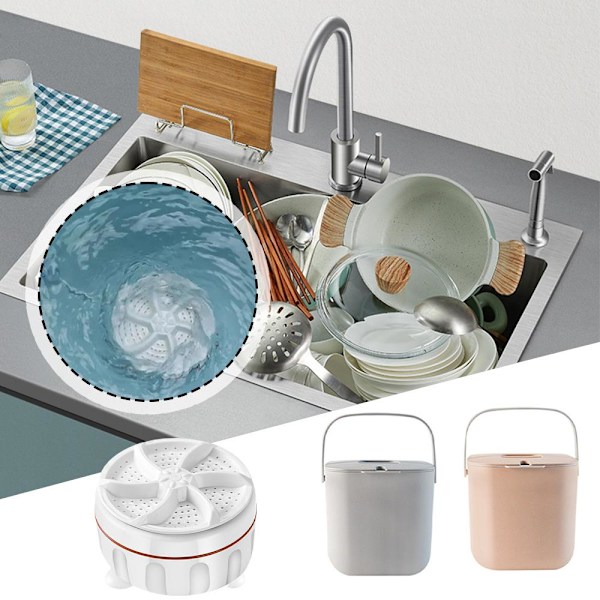 Mini oppvaskmaskin bærbar benkeplate oppvaskmaskin kjøkken dyp Cl washing machine 1pc