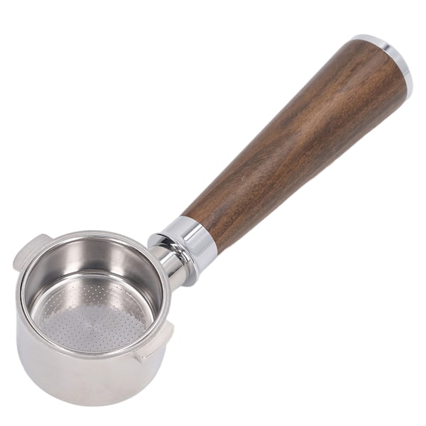 51 mm Portafilter 2 Korvaa Pohjaton Ruostumattomasta Teräksestä Kahvikahva Delonghi ECO310 Musta Ruusupuu