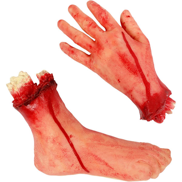 Pelottavat tekoveriset rekvisiitat irrotettu käsi sydän aivot jalka rikkoutuneet ruumiinosat kummitustaloon Halloween vampyyri zombi juhlatarvikkeet