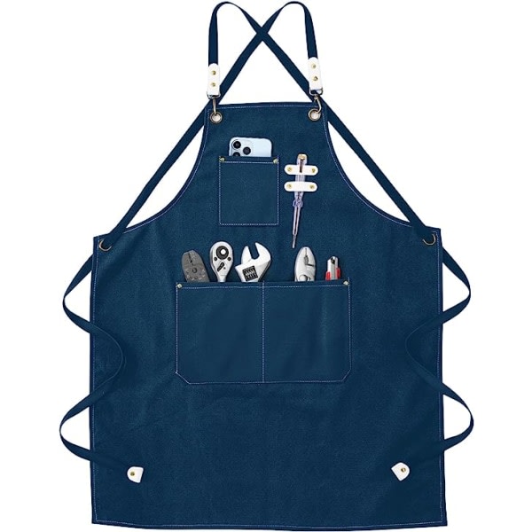 Ocean Marine Welding Apron - 80*56cm - Arbetsförkläde med fickor, A