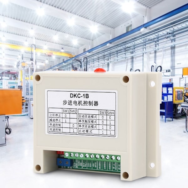 DKC-1B Plast Hastighetskontroll Flerbeskyttelse Enkelt Akse Pulsgenerator Stepper Motor Kontroller
