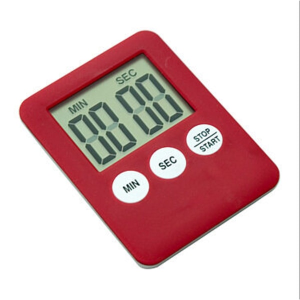 Digital timer med magnet - Kjøkken timer red