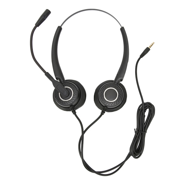 Call Center Headset Intelligent Noise Reduction Telefon Headset med 3,5 mm kontakt for telefoner PC