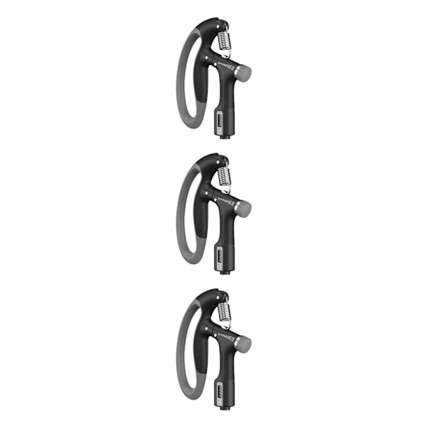 1/2/3/5 Justerbar Heavy Duty Hand Grip Strengthener för Svart Black 3PCS