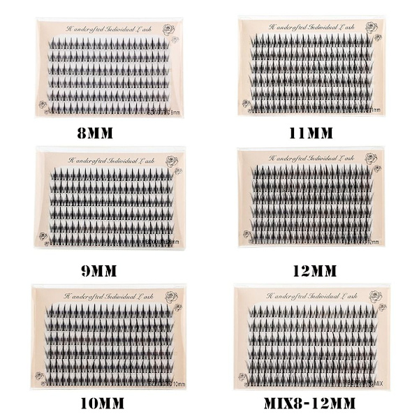 6 rader individuelle vipper Myke Tykke MIX8-12MM MIX8-12MM mix8-12mm mix8-12mm