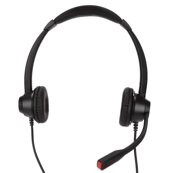 Typ C Telefon Headset Brusreducerande Binaural Callcenter Headset med Mikrofon för Kundtjänstkontor