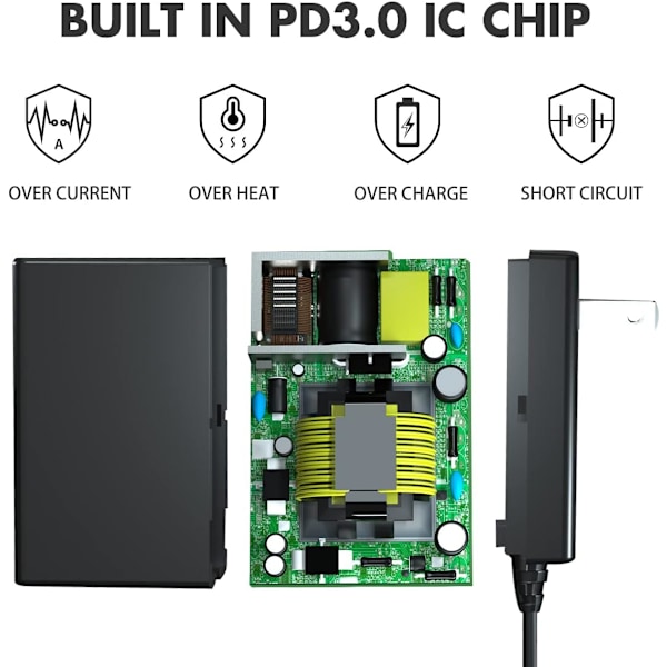 Oplader til Nintendo Switch og Switch Lite og Switch OLED, understøtter Nintendo Switch TV Dock Mode AC-strømadapter, Type C-opladningskabel til S
