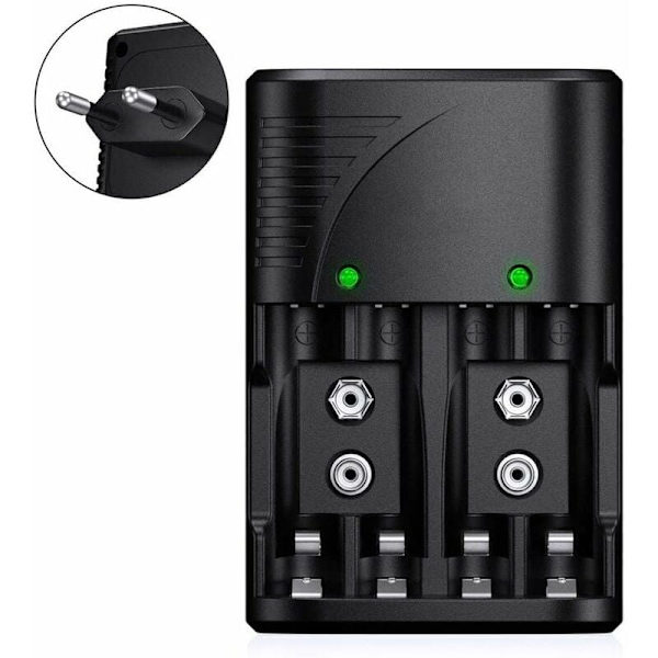 Multifunktionell batteriladdare nr 5 nr 7, 9V, 1,2V uppladdningsbart batteri, nr 5, nr 7, nio volt uppladdningsbar batteriladdare