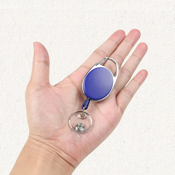 Tilbaketrekkende Badge-ruller, 3 Rulle-klips Tilbaketrekkende Nøkkelring Lany
