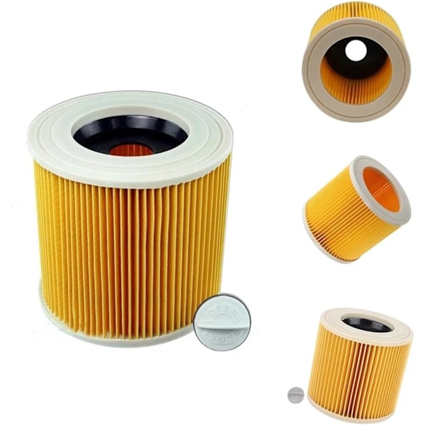 5-pak erstatningsfiltre til DEYIN til Kärcher støvsuger WD2250 WD3.200 MV2 MV3 WD3 A2004 A2204 HEPA filter 2 MV3 WD3