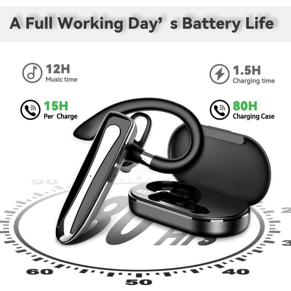 Bluetooth-headset med mikrofon håndfri