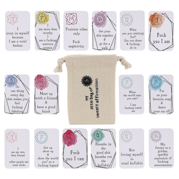 Paper Cards Positivity Cards Motivaatiolause 16 kpl Luova Hauska Rohkaisevia Lausetta Tervehdysmerkit