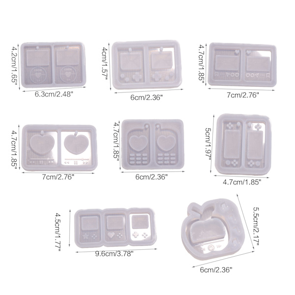 Epoxy Quicksand Silikonformar Media Player Form Hänge Resin Form Resin 0.03 5