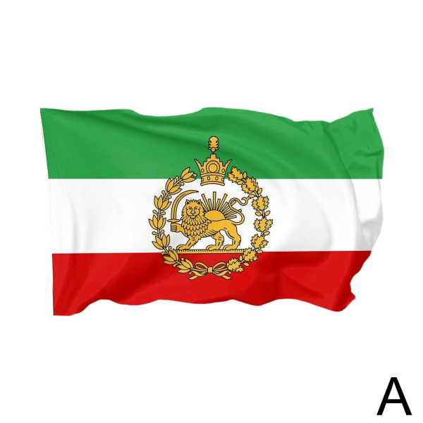 Persien Iran Lejon 90*150cm ärmflagga Persiska Iranska Flaggor Sha A One-size