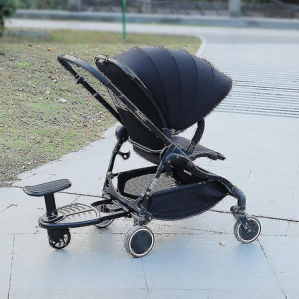 Universal 2-in-1 Stroller Riding Board with Removable Seat Second Child Artefact Child Rider Stroller A