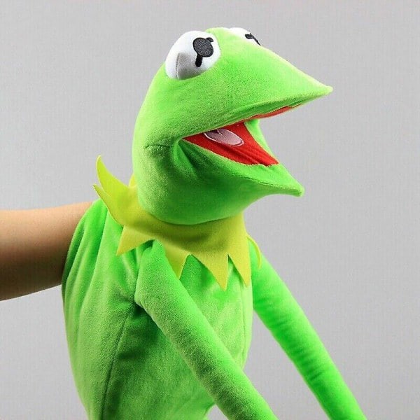 70 cm Kermit Frosken Hånddukke Full Kropp Plysj Leke Rekvisitt