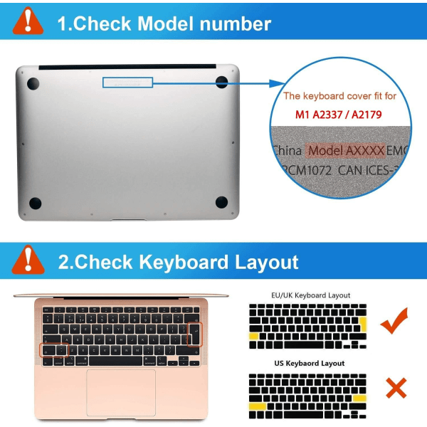 Kotelo yhteensopiva 2021 2020 uudelle M1 MacBook Air 13.3 I