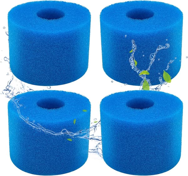 Sæt med 4 poolfilter skumfiltre - Spa, pool skumfilter -