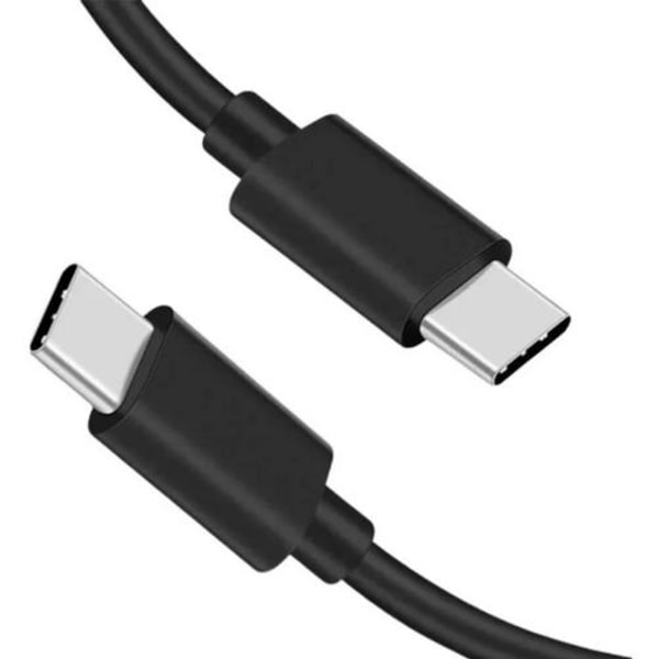 Hurtig oplader 25W til Samsung USB-C med 2M USB C-kabel Sort USB-C-oplader + 2M-kabel