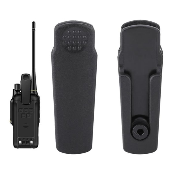 HURRISE Walkie Talkie Belteklips 10stk Vanntett Svart Walkie Talkie Belteklips Tilbehør For BAOFENG UV-9R Plus