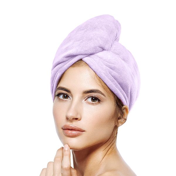 3-pack mikrofiberhårhandduk, snabbtorkande hårturban
