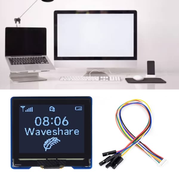 Multifunktionella 1,32 tums OLED-moduler 128x96 Upplösning Display med 4-tråds SPI och I2C-gränssnitt för Ardui/Raspberry/STM32[qb]