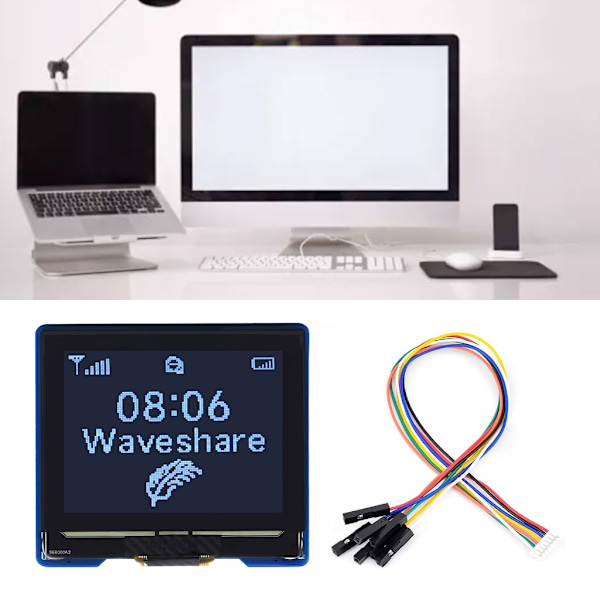 Multifunktionelle 1,32 tommer OLED-moduler 128x96 opløsningsdisplay med 4-leder SPI og I2C-interface til Ardui/Raspberry/STM32[qb]