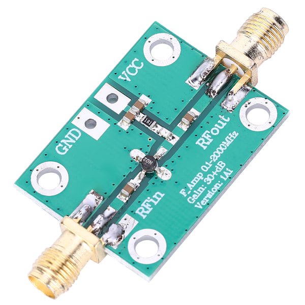 RF Broadband Amplifier Low Noise LNA Board Module 0.1-2000MHz Gain 30dB