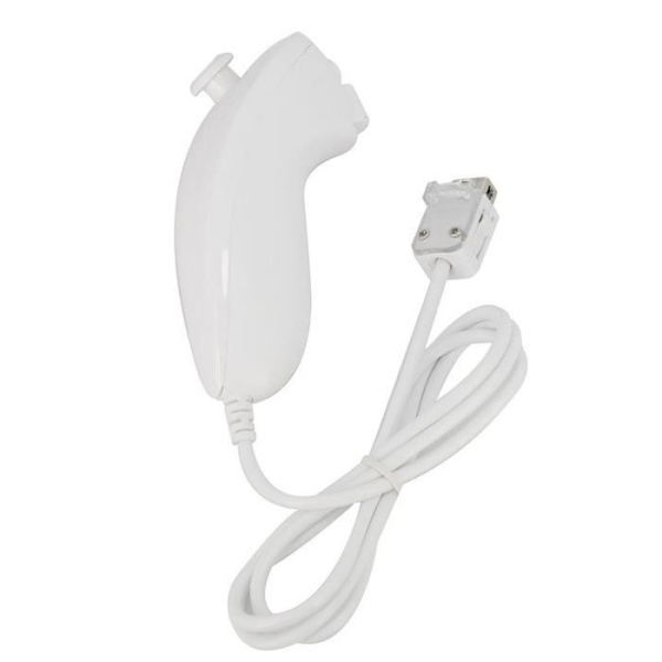 2 x Wiimote plus fjernkontroll (Motion plus inkludert) og Nunchuck for Nintendo Wii og Wii U - Hvit