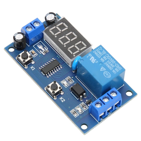 Trigger Delay Time Module Switch Control Relay Cycle Timer med Digital LED Display DC 5V