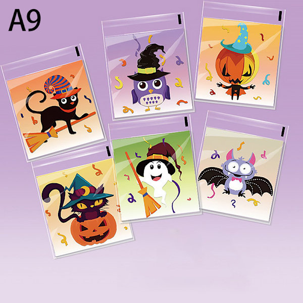 100 stk Halloween slikposer gaveposer kage snacks plastik A9
